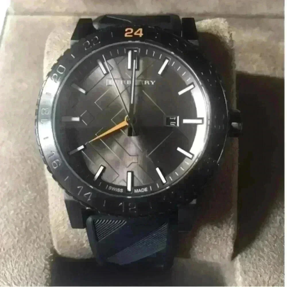 BURBERRY Men's BU9341 'The New City' GMT 42mm Watch Swiss Made Sapphire Crystal